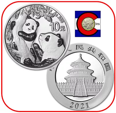 2021 China Panda Silver 30 Gr 0.999 Coin In Mint Capsule • $44.95