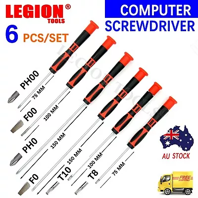 $11.49 • Buy 6 Pcs Precision Screwdriver Set Repair Computer Laptop Phone Phillips Slotted