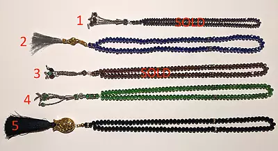 Crystal Tasbih Masbaha Muslim Dhikr Rosary Prayer - 99 Beads Variety Of Colors • $7.99