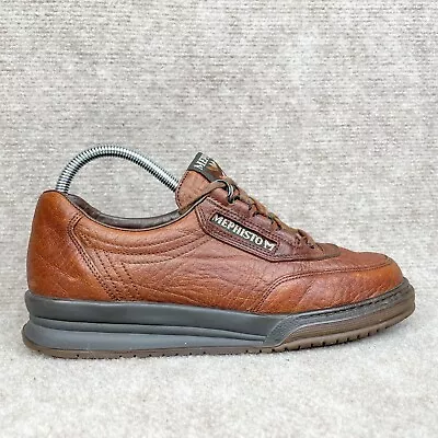 Mephisto Shoes Womens 8.5 N Rush Sneaker Tan Full Grain Leather Comfort Walking • $49.95