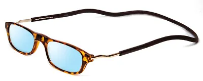 Snap Magnetic C2 Unisex Blue Light Eyeglasses In Brown Tortoise Havana Red 52 Mm • $47