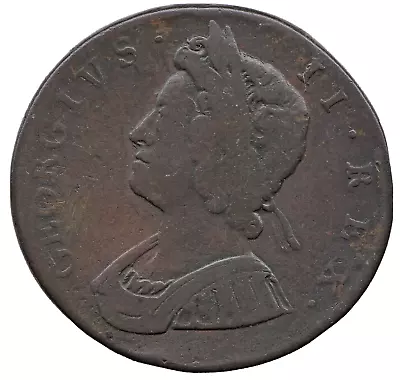 1729 George II Halfpenny Coin • £59.75