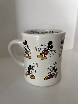 DISNEY Store Many Moods Of MICKEY MOUSE Coffee MUG Cup Retired • $11.88