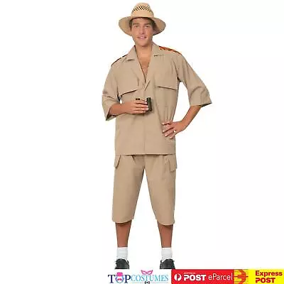 Mens Safari Suit Jungle Desert Crocodile Hunter Explorer Fancy Costume • $56.45