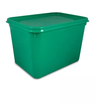 PK10 Green Rectangular 4Litre Food Container & Lid Storage/Freezer/Ice Cream • £18.49