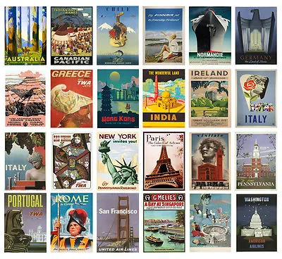 Rare Vintage Retro Travel Holiday A4 A3 Posters Collection 2 Buy 1 Get 2 Free • £4