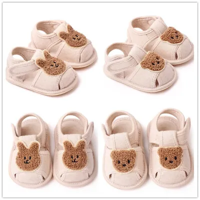 Newborn Baby Boy Girl Pram Crib Shoes Infant Inhouse Floor Crawling Shoes 0-18M • £4.99