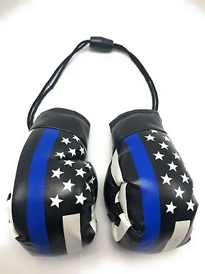 Thin Blue Line Flag Mini Boxing Gloves - One Pair New • $8.99