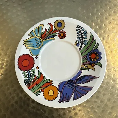 Villeroy Boch Acapulco Saucer 1970s Blue Backstamp REPLACEMENTS • $8.40