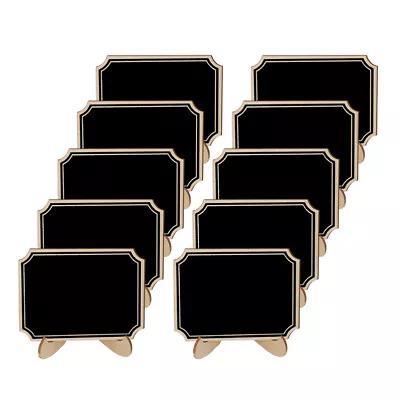 10pcs Message Board Signs Place Cards Chalkboard Wood Chalkboard • £9.39