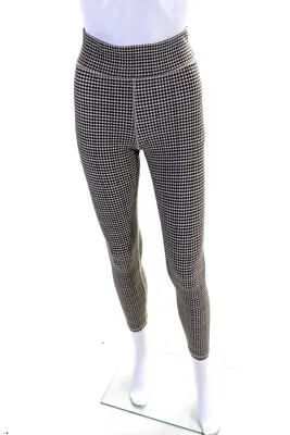 $59.99 • Buy The Upside Womens Houndstooth Printed High Rise Leggings Pants Black Size S