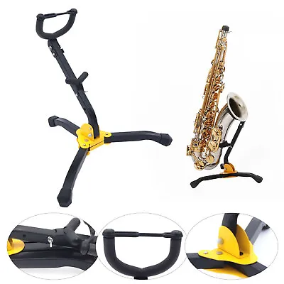 $21.64 • Buy Saxophone Stand Tripod Protable Folding Iron+Rubber Holder For Alto Tenor Sax