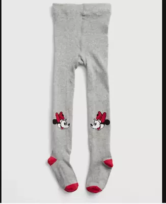 Baby Gap Disney Minnie Mouse Gray Tights 12-24m N450  • $14.97