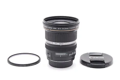 NEAR MINT Canon EF-S 10-22mm F/3.5-4.5 USM W/ F & R Caps Lens Filter From Japan • £192.66