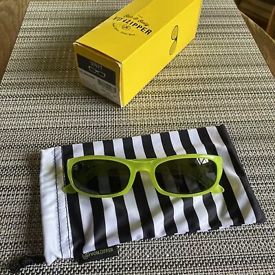 VonZipper Unit Sunglasses Biohazard Satin/Grey Neon Yellow Unisex • $49.99