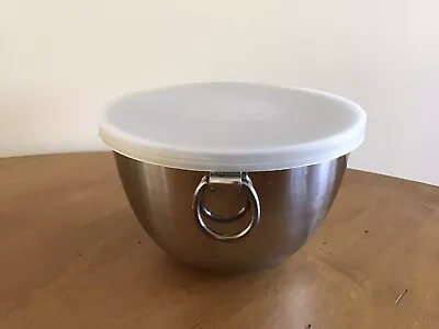 Vintage Revere Ware 1 Qt. Mixing Bowl Stainless Steel With Lid Ring 5.5  X 3.5” • $8