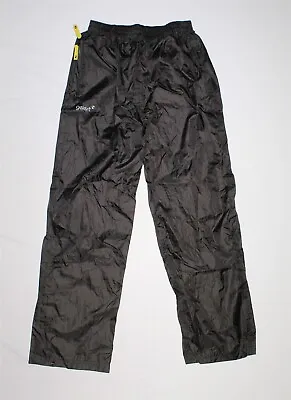 £6 • Buy Gelert Boys Black Windbreaker Trousers Size 11-12 Years L26 In