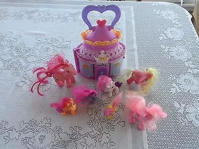 My Little Pony 8pc LOT Portable House 2008 McD's Pinkie Pie Scootaloo MLP Ponies • $11.19