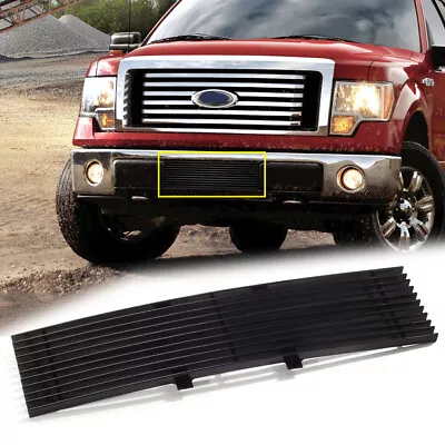 Fits 2009 2010 2011 2012 2013 2014 Ford F-150 Black Bumper Billet Grille Insert • $39.99