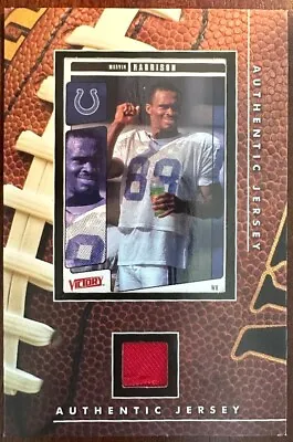 Marvin Harrison Card & Jersey Cut Vintage Sports Cards Indianapolis Colts Star • $3.50