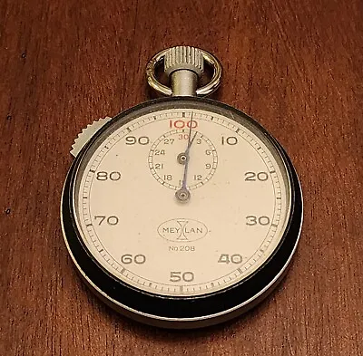 Meylan Vintage Stopwatch Model No. 208 Working Condition • $39.95
