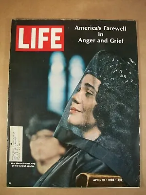 Life Magazine ~ April 19 1968 ~ Martin Luther King Funeral Service • $14.99
