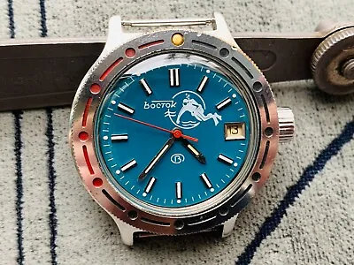 Collectible Watch Vostok Amphibian Scuba Diving Automatic/WOSTOK Dude In Bubble • $108