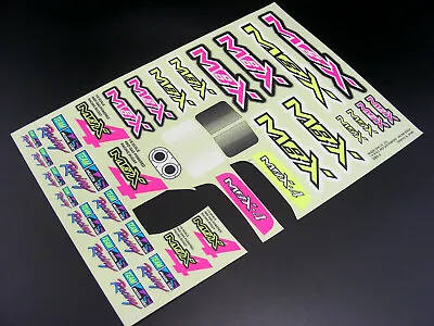 Vintage 1999 Mugen Seiki 1/8 MBX4 INCOMPLETE Decal Sticker Sheet XR WORKS MINT ! • $39.99