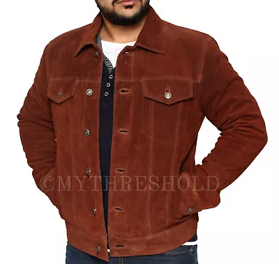£94.99 • Buy X-Men 2017 Logan Wolverine Hugh Jackman Brown Real Suede Leather Jacket