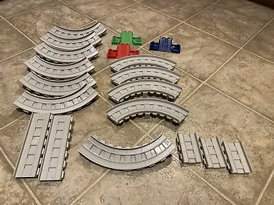 P936 Mega Bloks Lego Blocks Thomas & Friends Track Parts Curve Straight Ramp Lot • $18