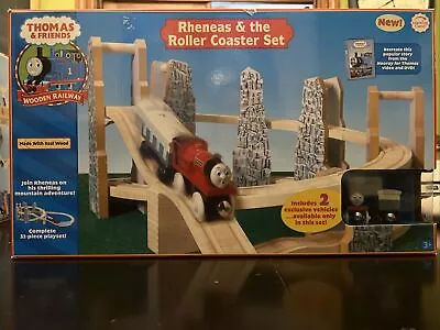 Thomas & Friends Wooden Railway Train RHENEAS & THE ROLLER COASTER SET 2006 NEW • $240