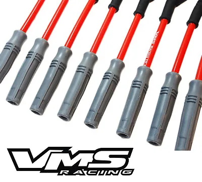 Vms 10.2mm Red Spark Plug Wires Set Chevy Gmc Truck 4.8 5.3 6.0 Vortec Engines • $45.95