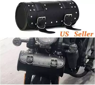 12'' Motorcycle Tool Bag Front Fork Handlebar Saddlebag Leather Storage Pouch US • $13.70