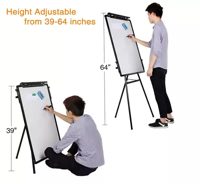 Professional Adjustable 24 X 36 Tripod Whiteboard Magnetic Standing Office Home  • £39.99