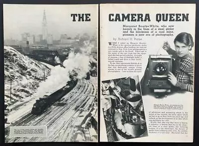 Margaret Bourke-White 1937 Pictorial “The Camera Queen” Industrial Photographer • $21.89