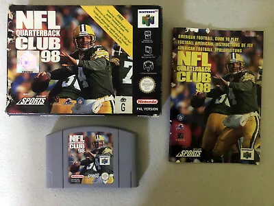 NFL Quarterback Club 98 - Nintendo 64 N64 Game In Box With Manual VGC • $69.95