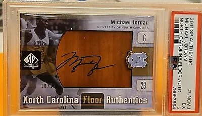 Michael Jordan Auto 2011-12 UD SP Authentic North Carolina Floor Authentics #/23 • $4823.23