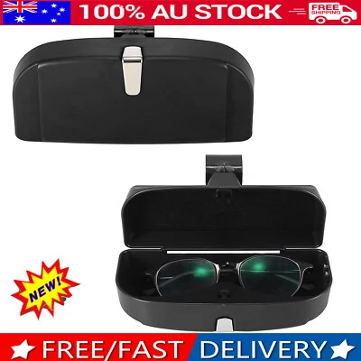 $13.90 • Buy Car Visor Sunglasses Case Holder Protective Box Clip Eyewear Hard Shell Storage 