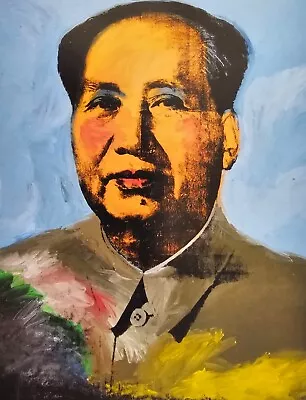 Andy Warhol Mao Zedong 1972 Postcard POP Art Mini Print Chinese Wall Decoration • $12