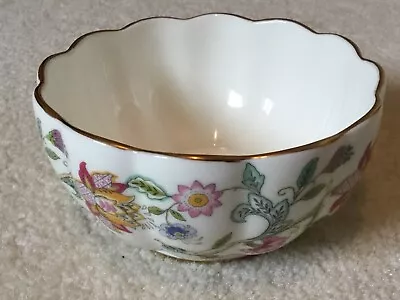 Minton Haddon Hall 4.5 Inch Sugar Bowl With Gold Trim • £5.99