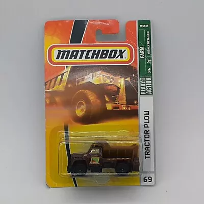 Matchbox 2008 Farm Series #69 Tractor Plow  - Brown • $6.99