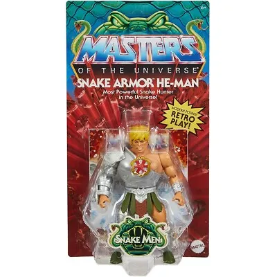 Masters Of The Universe Origins Snake Armor He-Man Figure 2022 Mattel MOTU • $22.95