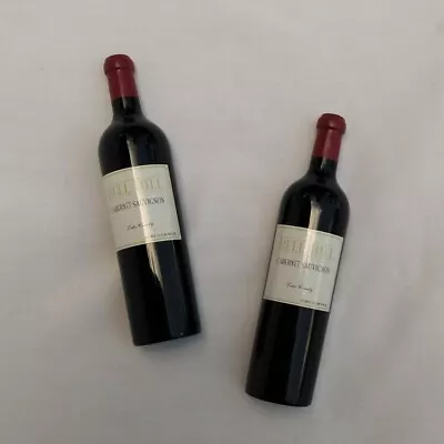 Wine Lovers Gift- Set Of 2 - NEW-Cabernet Wine Bottle Refrigerator Magnets   • $9