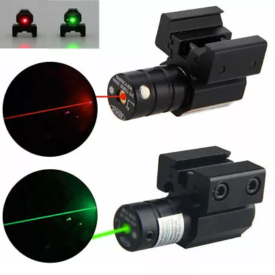 Green Red Laser Compact Beam Sight For 11/20mm Pistol Glock17 19 Taurus G2C G3C • $8.88