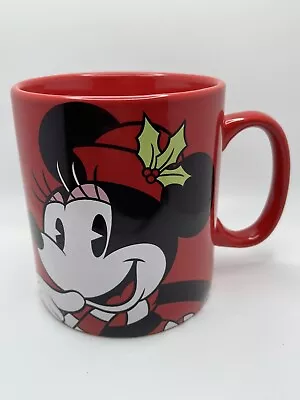 Minnie Mouse Disney Galerie Red Christmas Mistletoe Coffee Cup Mug Huge 32 Oz 5” • $4.99