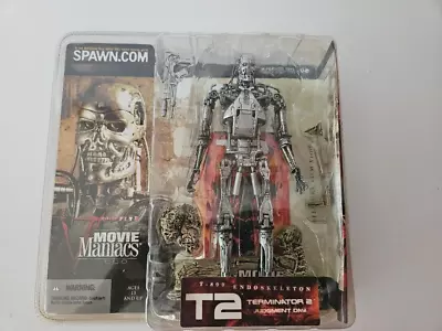 Mcfarlane Toys Movie Maniacs Series 5 T2 Terminator 2 T-800 Endoskeleton Figure • $35