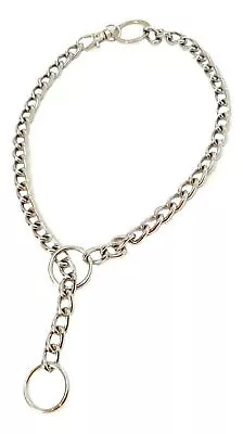 Choker Collar Sub Necklace Kink 20  Double O Ring Neck Stainless Steel Clasped • $21.59