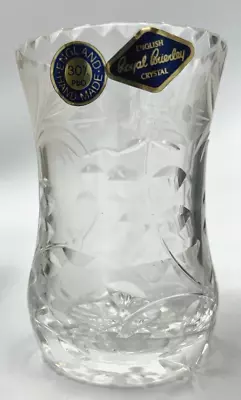£19.99 • Buy Rare Royal Brierley Crystal HONEYSUCKLE Posy Vase 11cms - Original Box & Labels