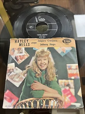 Hayley Mills Sings Jeepers Creepers 45 Rpm Vinyl Single Walt Disney Vista '62 • $3.14