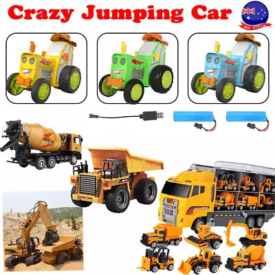 Toys Set RC Construction Car Dump Excavator Bulldozer Remote Control Truck Cars • $17.59